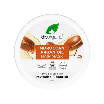 Dr Organic regeneráló hajpakolás marokkói bio argán olajjal, 200 ml