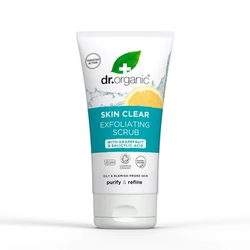Dr Organic Skin Clear hámlasztó bőrradír 5 az 1-ben, 150 ml