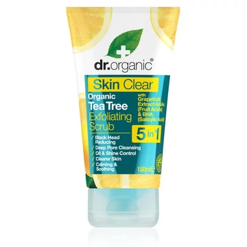 Dr Organic Skin Clear hámlasztó bőrradír 5 az 1-ben, 150 ml