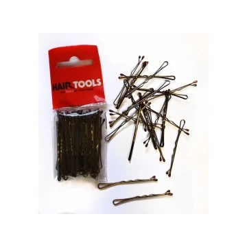 Hair Tools hullámcsat barna, 50 db