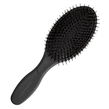 Olivia Garden Expert Care Oval Combo ovális vaddisznósörte bontókefe, fekete
