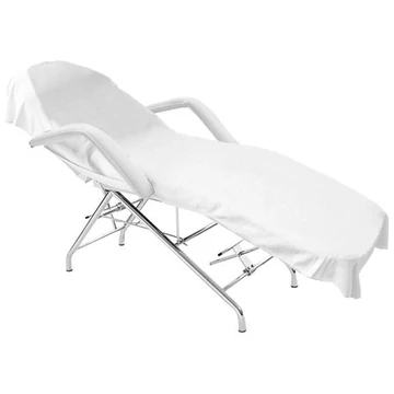 Kozmetikai ágyhuzat, bambusz frottír, fehér, 75x210 cm