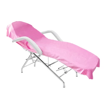 Kozmetikai ágyhuzat, bambusz frottír, pink, 75x210 cm