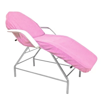 Kozmetikai ágyhuzat, gumis bambusz frottír, pink, 75x210 cm