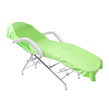 Kozmetikai ágyhuzat, bambusz frottír, zöld, 75x210 cm