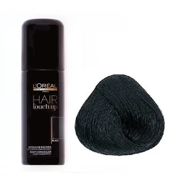 Loreal Hair Touch Up hajtő színező spray, fekete, 75 ml