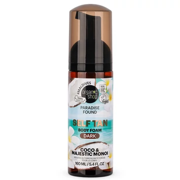 Organic Shop barnító hab kókusszal és monoival, sötét, 160 ml