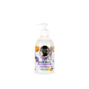 Organic Shop levendula harmónia gyendég folyékony szappan levendulaolajjal és bio kamillával, 400 ml