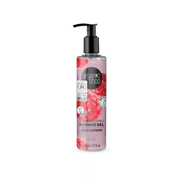 Organic Shop Sense Boosting  tusfürdő málnával, 280 ml