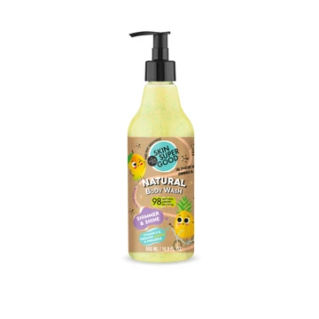Skin Super Good Skin Super Good természetes Shimmer &amp; Shine tusfürdő, 500 ml