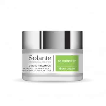 Solanie Szőlő-hialuron éjszakai krém TO complex-szel, 50 ml