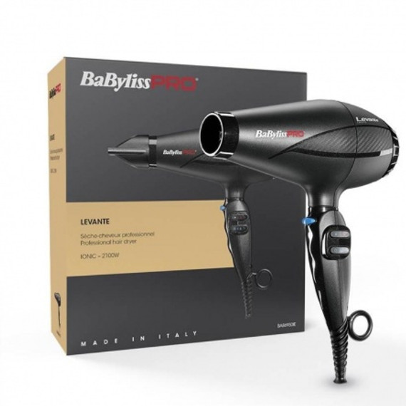 BaByliss Pro Levante Ionos hajszárító 2100W, fekete