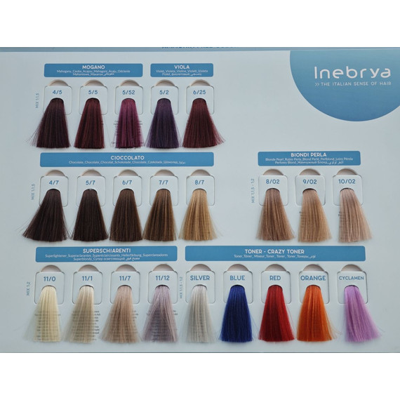 Inebrya Bionic Color ammóniamentes és PPD-mentes hajfesték 10.1E