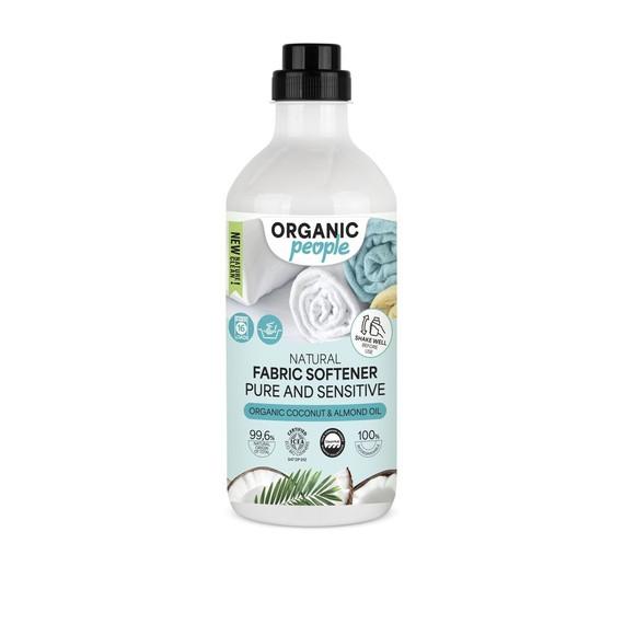 Organic People öko szenzitív öblítő bio kókusszal és mandulaolajjal, 1 l