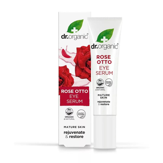 Dr Organic szemkörnyék ápoló szérum bio damaszkuszi rózsával, 15 ml
