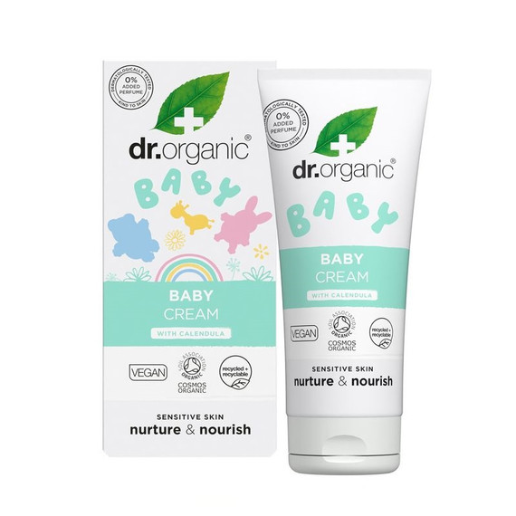 Dr Organic illatmentes hidratáló babakrém bio körömvirággal, 50 ml