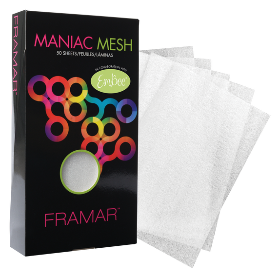 Framar Maniac Mesh habfólia festéshez és melírozáshoz, 50 db Framar Maniac Mesh habfólia festéshez és melírozáshoz, 50 db