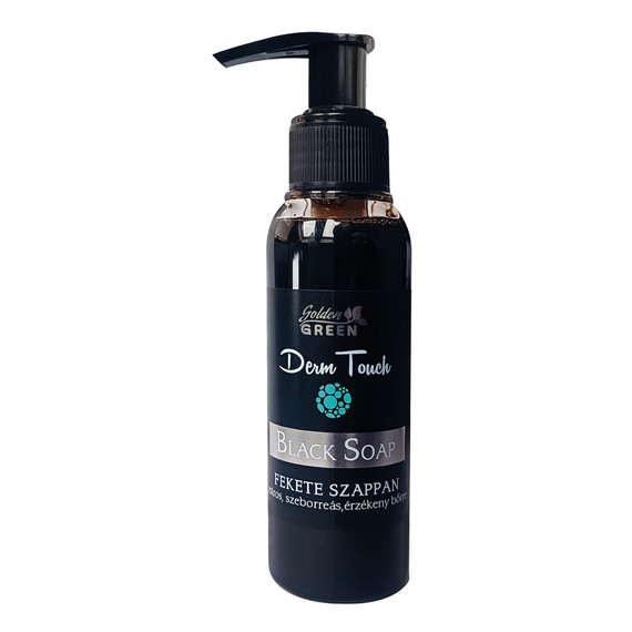 Golden Green Pure Control fekete szappan zsíros bőrre, 100 ml