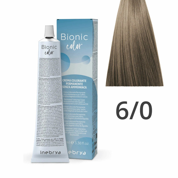 Inebrya Bionic Color ammóniamentes és PPD-mentes hajfesték 6.0