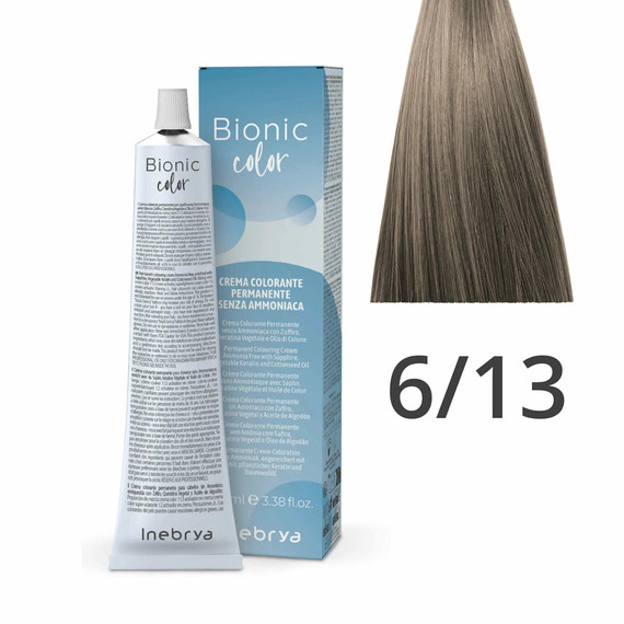 Inebrya Bionic Color ammóniamentes és PPD-mentes hajfesték 6.13