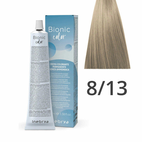 Inebrya Bionic Color ammóniamentes és PPD-mentes hajfesték 8.13