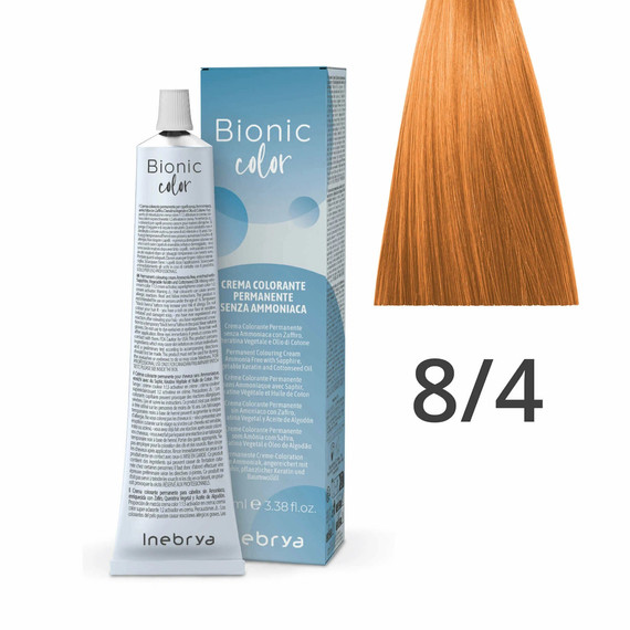 Inebrya Bionic Color ammóniamentes és PPD-mentes hajfesték 8.4