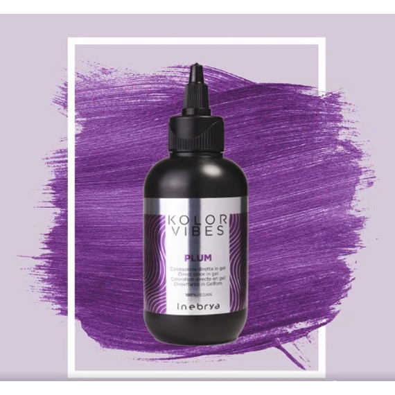 Inebrya Kolor Vibes vegán hajszinező gél, Plum, 150 ml Inebrya Kolor Vibes vegán hajszinező gél, Plum, 150 ml