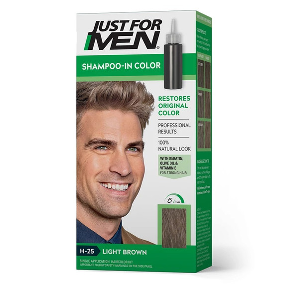 Just for Men Shampoo-In hajszínező, világos barna H-25