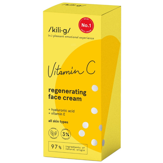 Kili.g regeneráló arckrém C-vitaminnal, 50 ml Kili.g regeneráló arckrém C-vitaminnal, 50 ml