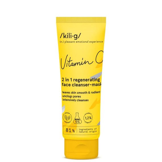 Kili.g regeneráló arctisztító és maszk C-vitaminnal, 75 ml