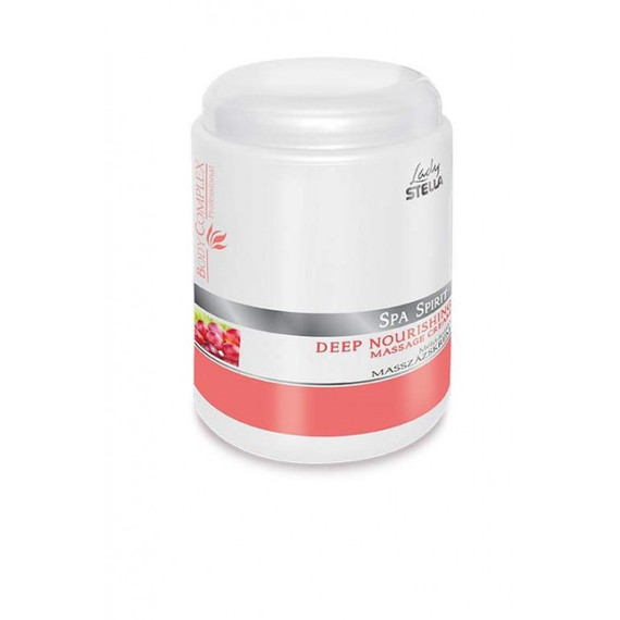 Lady Stella Bodycomplex mélytápláló masszázskrém búzacsíra és szőlőmag olajjal, 1 l