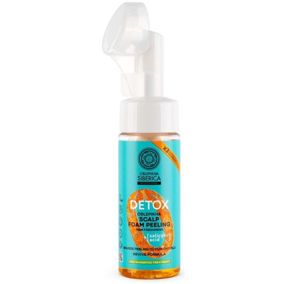Natura Siberica Oblepikha Siberica Detox homoktövis fejbőrhámlasztó hab, 150 ml