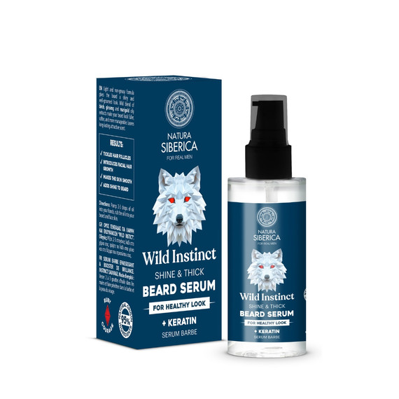 Natura Siberica Wild Instinct szakállszérum férfiaknak, 50 ml