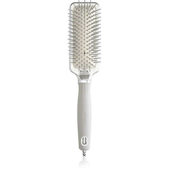 Olivia Garden Expert Care Rectangular Silver hajkefe, Small