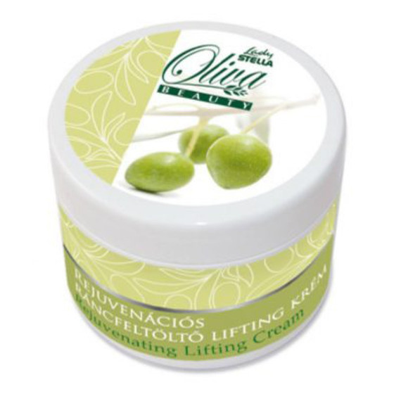 Lady Stella Oliva rejuvenációs ráncfeltöltő lifting krém hyaluronsavval UV-szűrővel, 100 ml