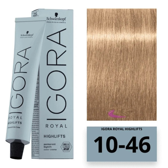 Schwarzkopf Igora Royal Highlifts hajfesték, 60 ml 10-46
