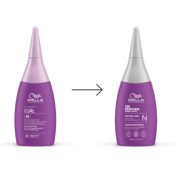 Wella Professionals Perform+ Perm N dauervíz normál és nehezen kezelhető hajra, 75 ml