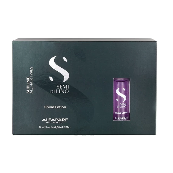 Alfaparf Semi di Lino Sublime Shine lotion fénytelen hajra, 12x13 ml