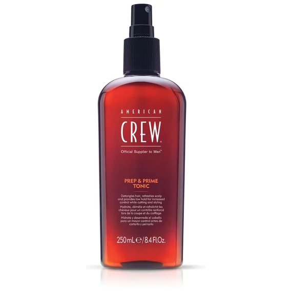 American Crew Prep&amp;Prime hajformázó tonik, könnyű tartás, 250 ml