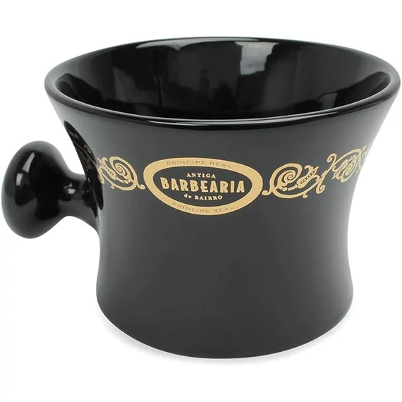 Antiga Barbearia de Bairro Black&amp;Gold Shaving Bowl porcelán borotvatál