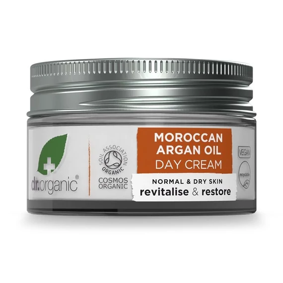 Dr Organic nappali arcápoló krém marokkói bio argánolajjal, 50 ml