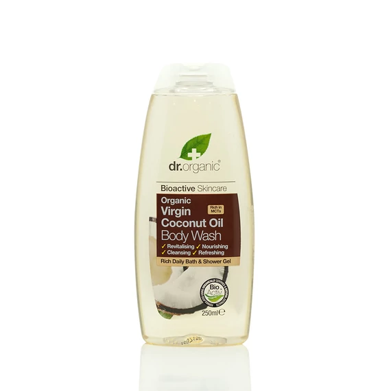 Dr Organic tusfürdő bio szűz kókuszolajjal, 250 ml