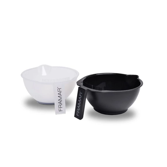 Hajfestő ecset, hajfestő tálFramar Color Bowl csúszásmentes festőtál szett, 2 db