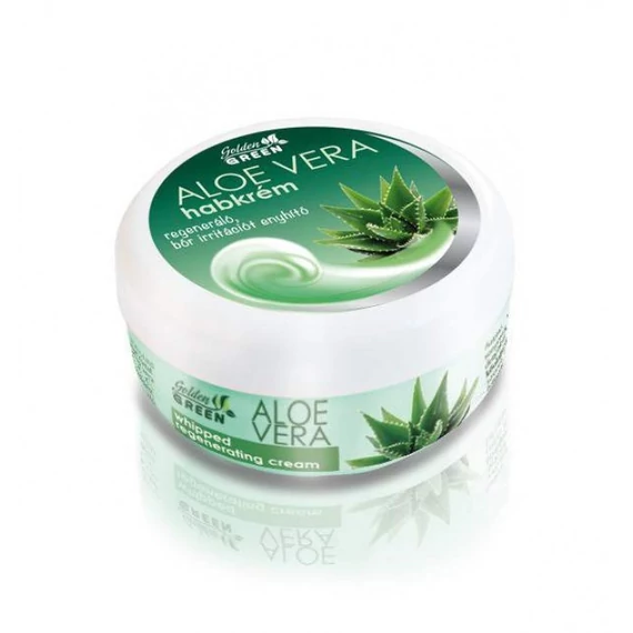 Golden Green Aloe Vera regeneráló, bor irritációt enyhíto habkrém, 100 ml