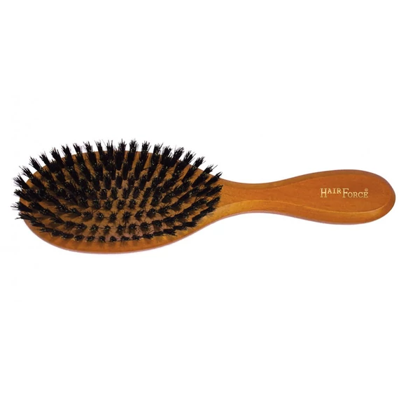 Hair Force ovális fa vaddisznósörte hajkefe 2521042