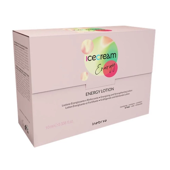 Inebrya Ice Cream Energy Lotion ampulla hajhullás ellen, 12x10 ml