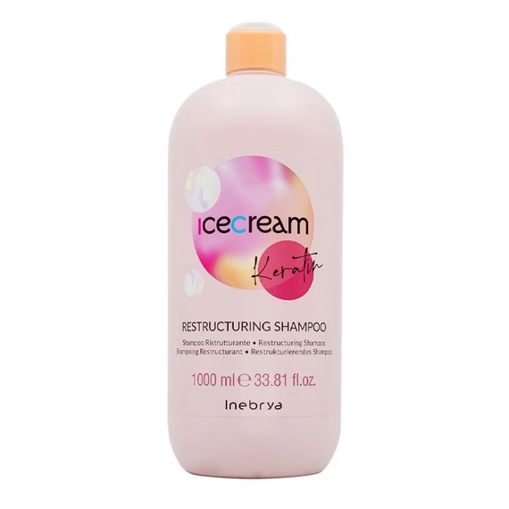 Inebrya Ice Cream Keratin Restructuring sampon, 1 l