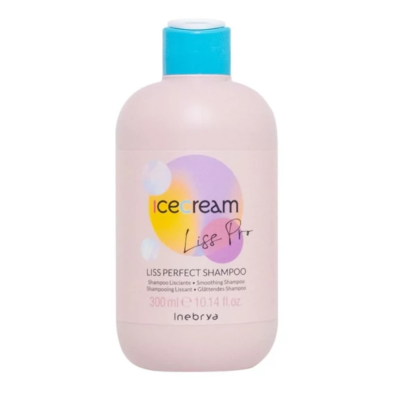 Inebrya Ice Cream Liss Perfect egyenesítő sampon, 300 ml