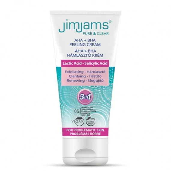 JimJams Pure &amp; Clear AHA+BHA hámlasztó krém, 75ml