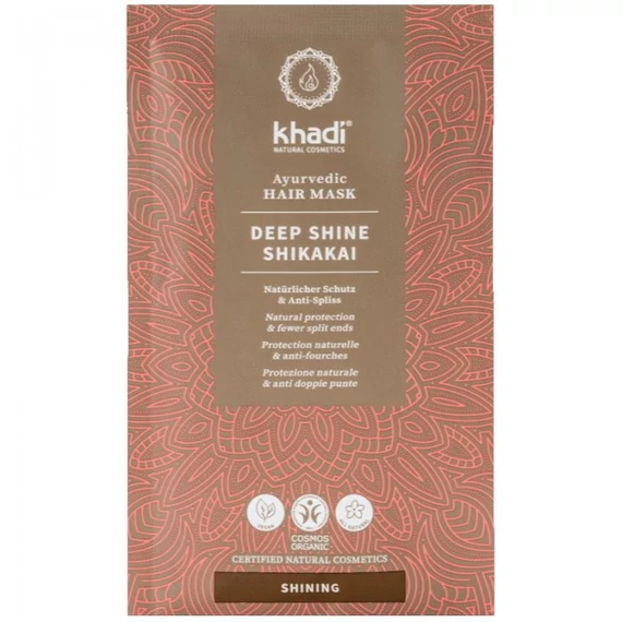 Khadi Deep Shine Shikakai ayurvédikus hajmaszk, 50g